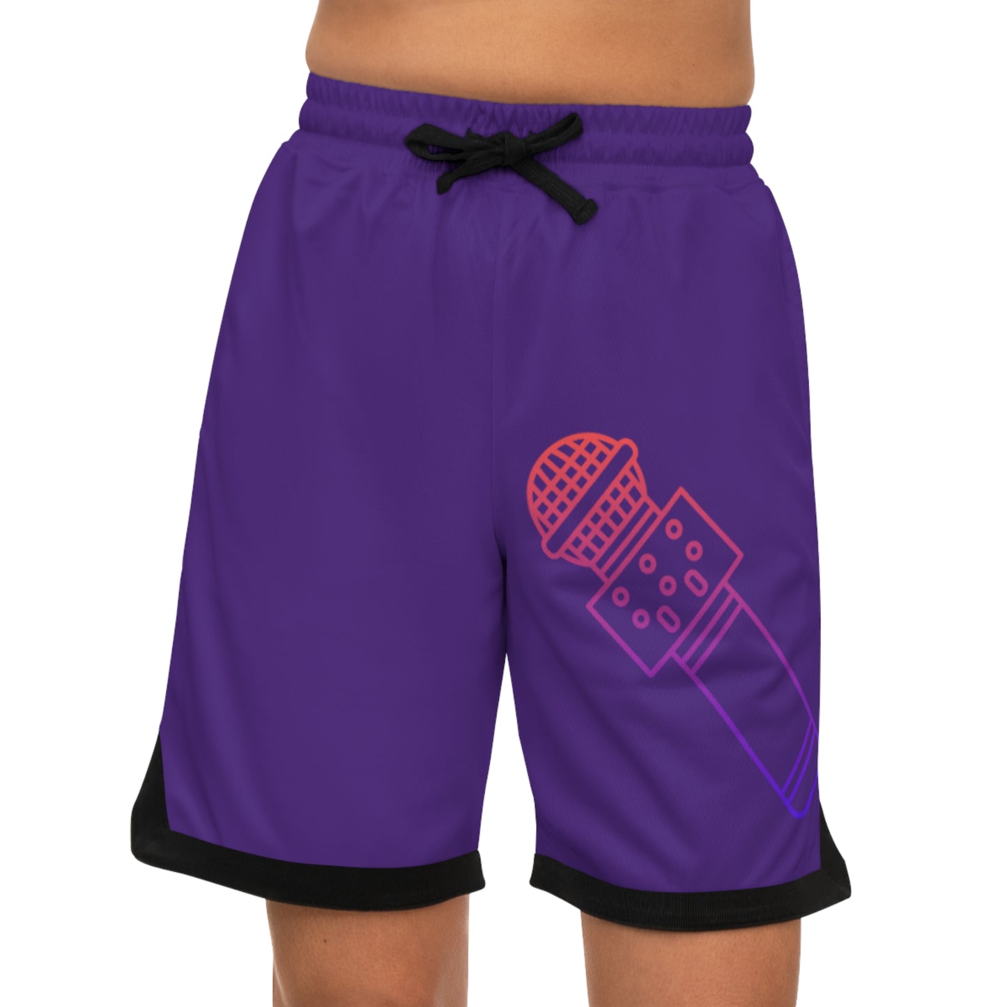 Basketball Rib Shorts: Music Purple