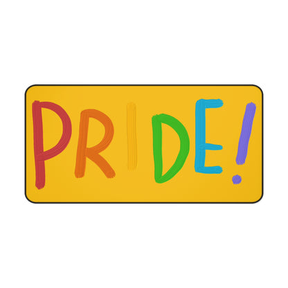 Desk Mat: LGBTQ Pride Yellow