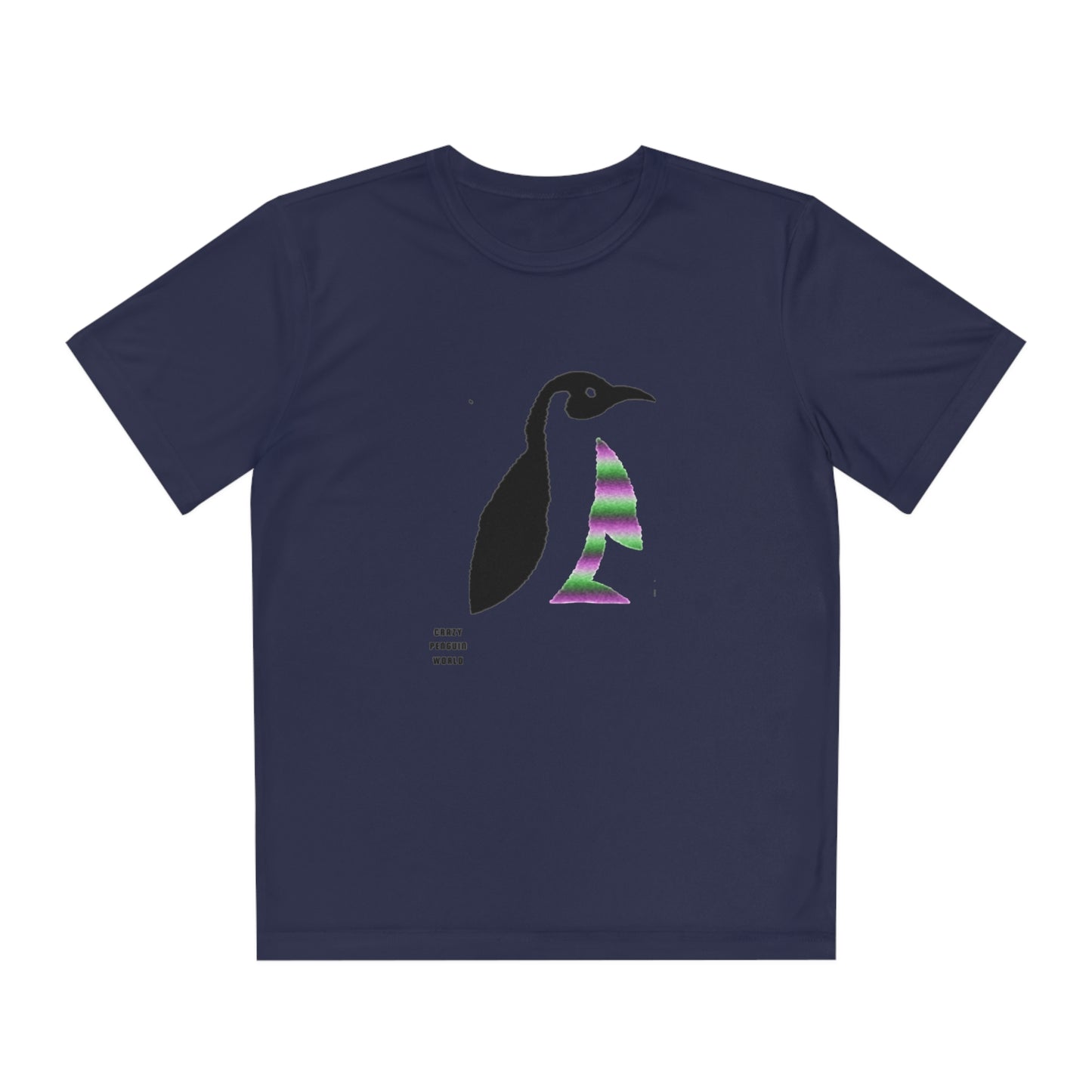 Youth Competitor Tee #2: Crazy Penguin World Logo