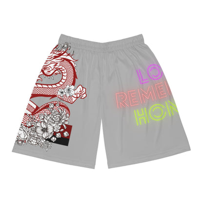 Basketball Shorts: Dragons Lite Grey