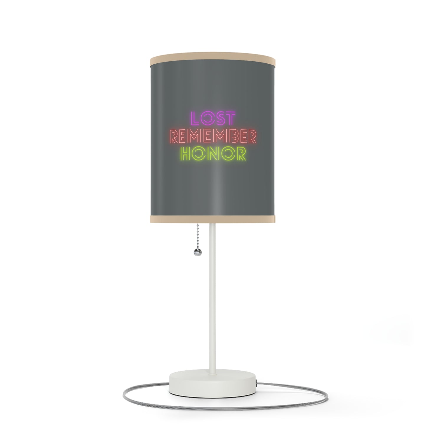 Lamp on a Stand, US|CA plug: Baseball Dark Grey