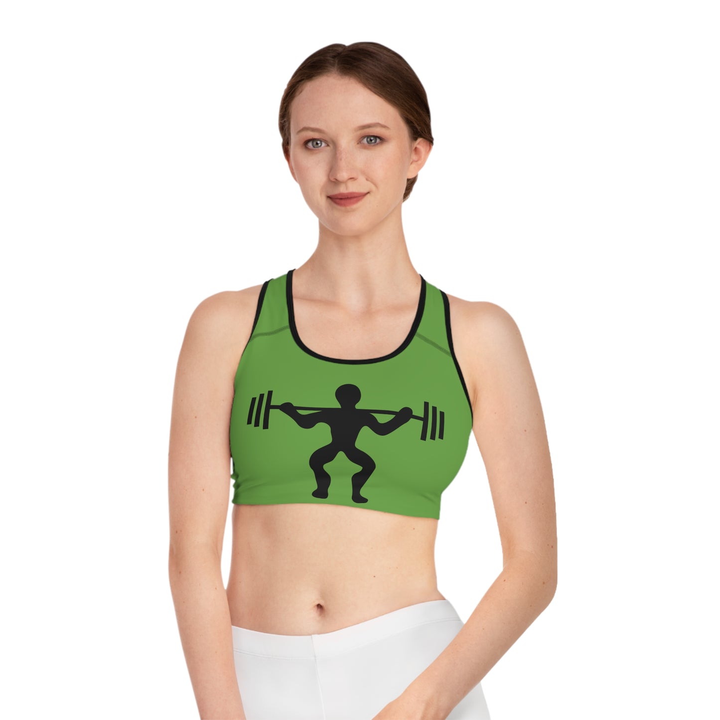 Sports Bra: Weightlifting Green