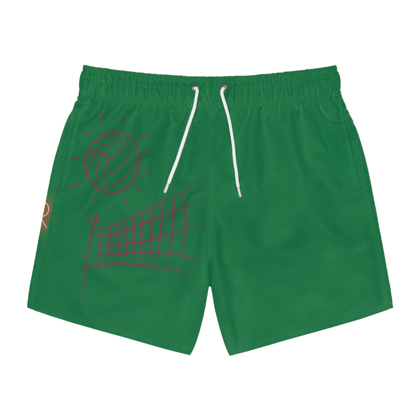 Swim Trunks: Volleyball Dark Green