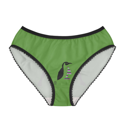 Women's Briefs: Basketball Green