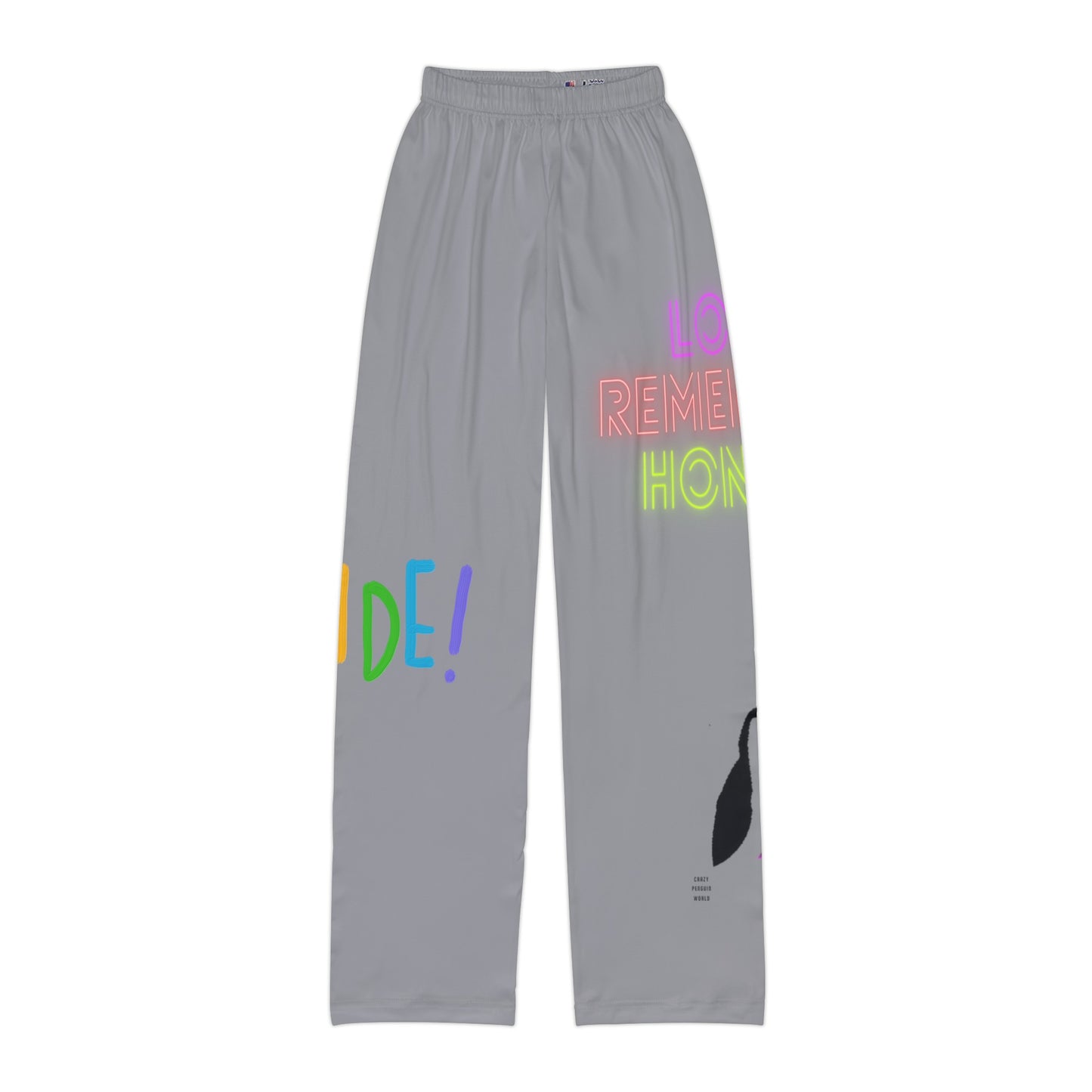 Kids Pajama Pants: LGBTQ Pride Grey