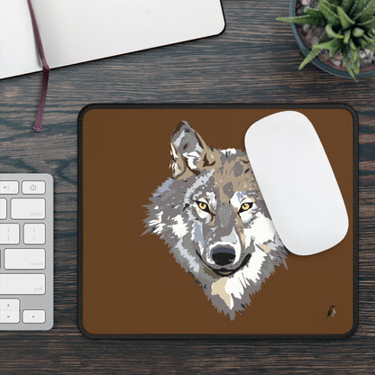 Gaming Mouse Pad: Wolves Brown