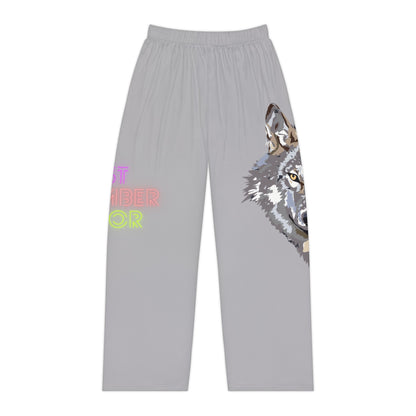 Pambabaeng Pajama Pants: Wolves Lite Gray 