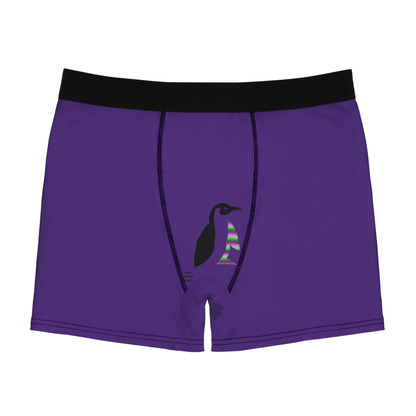 Men's Boxer Briefs: Soccer Purple