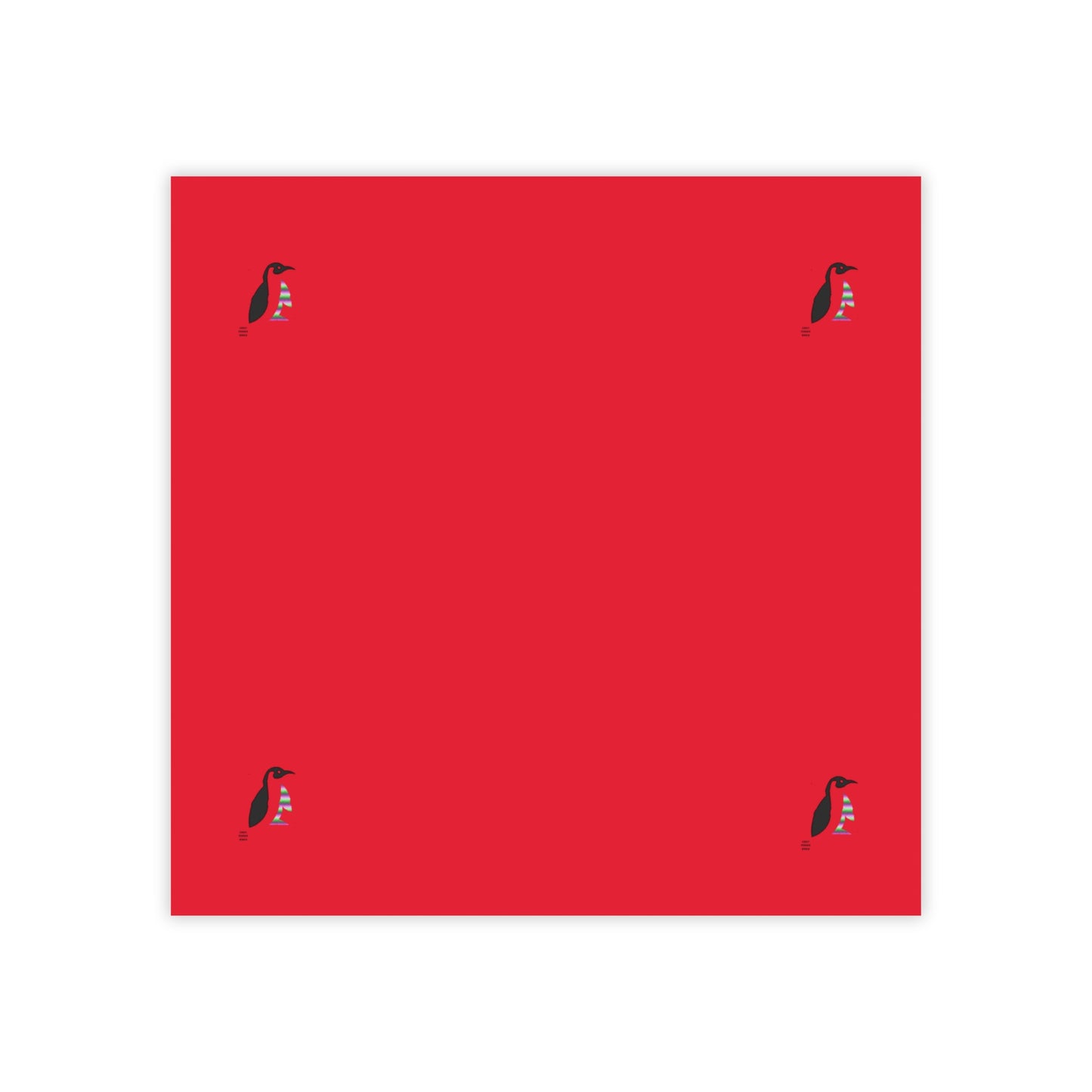 Post-it® Note Pads: Crazy Penguin World Logo Dark Red