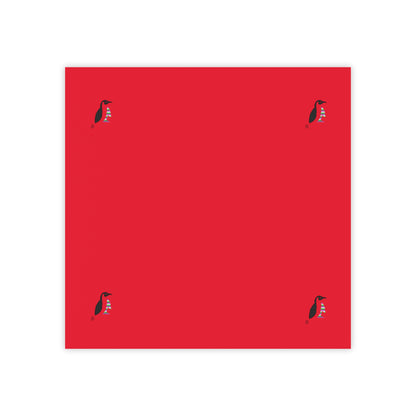 Post-it® Note Pads: Crazy Penguin World Logo Dark Red