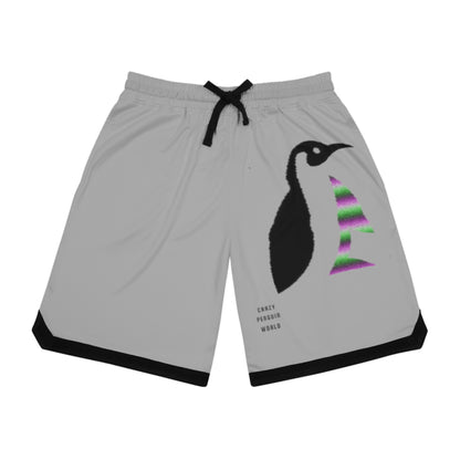 Basketball Rib Shorts: Crazy Penguin World Logo Lite Grey