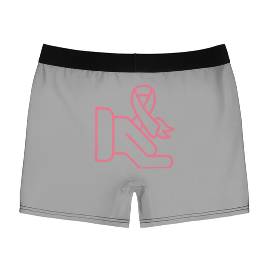 Men's Boxer Briefs: Fight Cancer Lite Grey