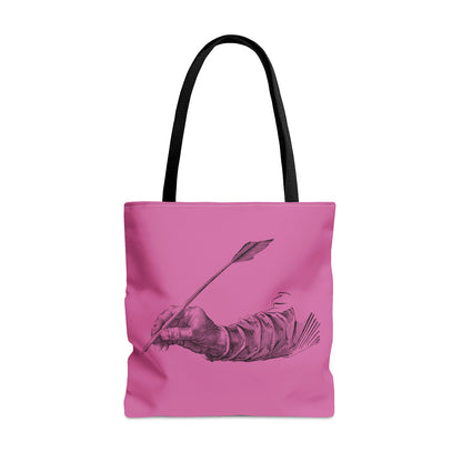 Tote Bag: Writing Lite Pink