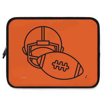 Laptop Sleeve: Football Orange