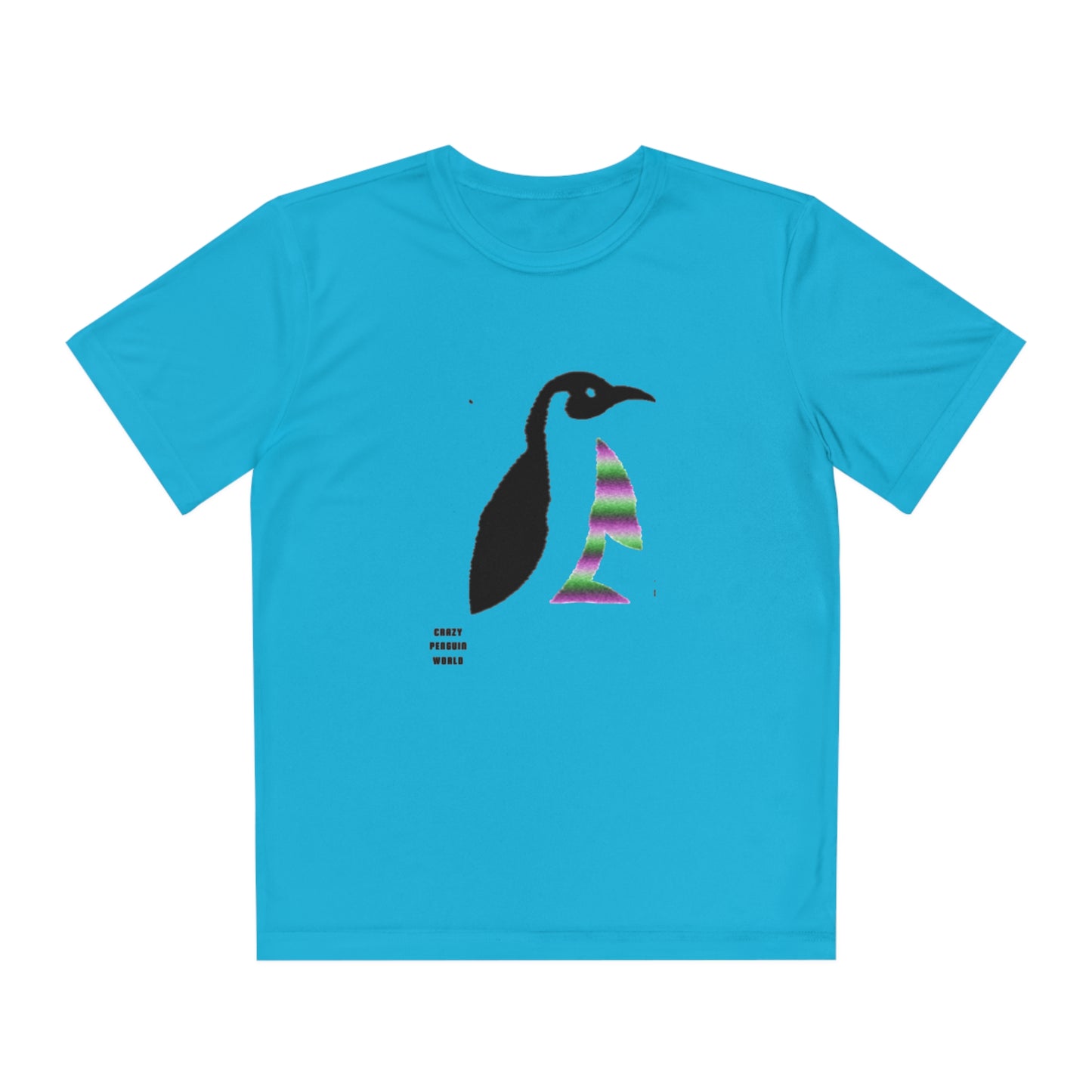 Youth Competitor Tee #2: Crazy Penguin World Logo 