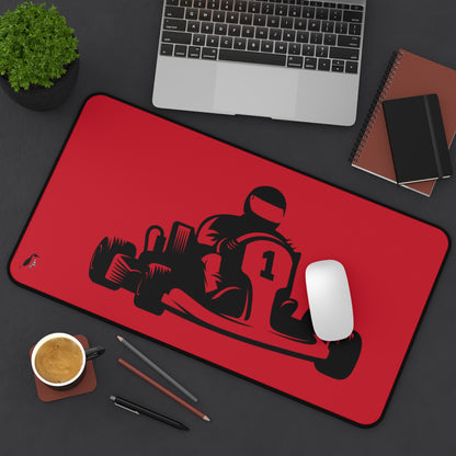 Desk Mat: Racing Dark Red