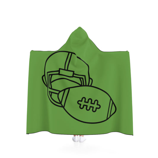 Hooded Blanket: Football Green
