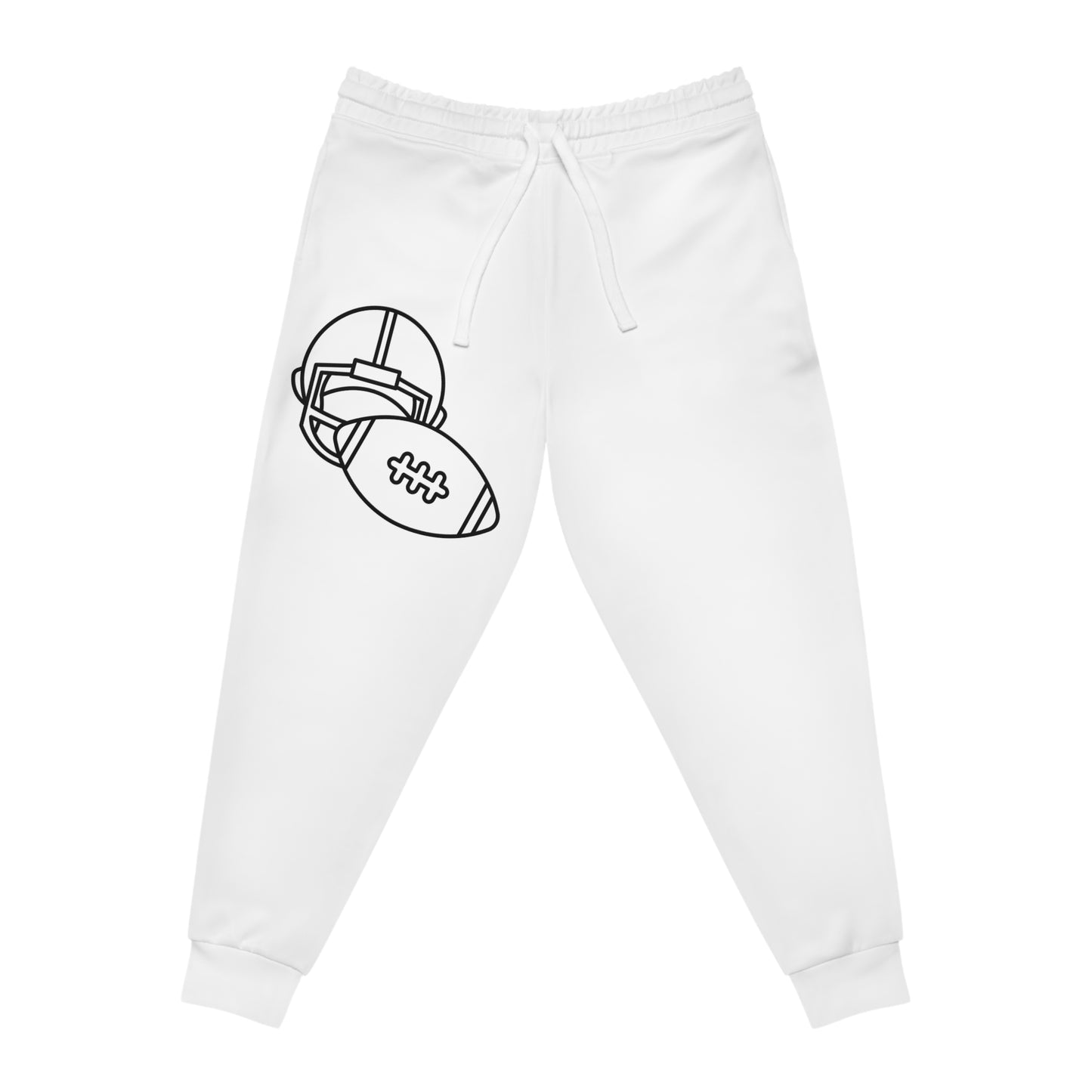 Athletic Joggers: Football White