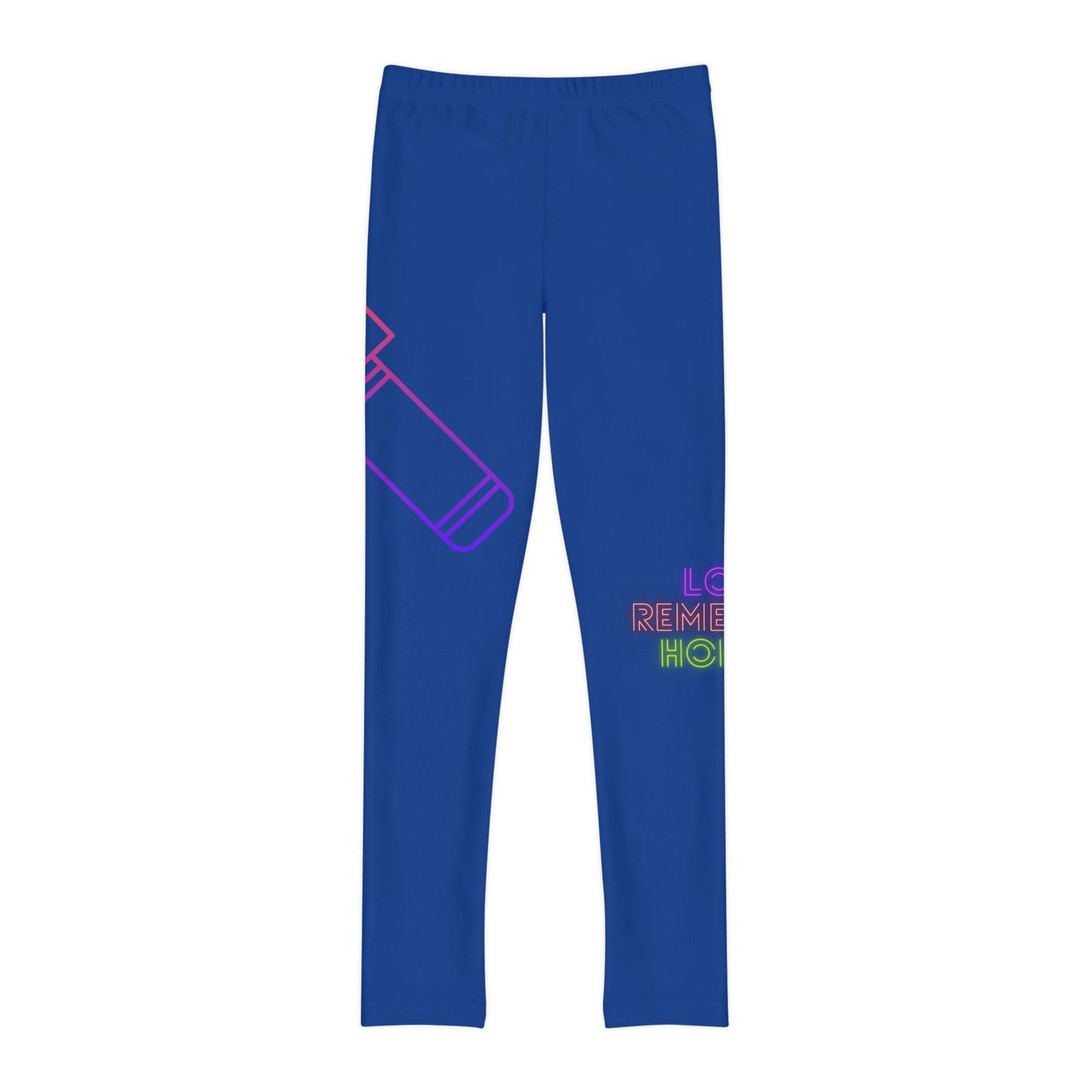 Youth Full-Length Leggings: Music Dark Blue