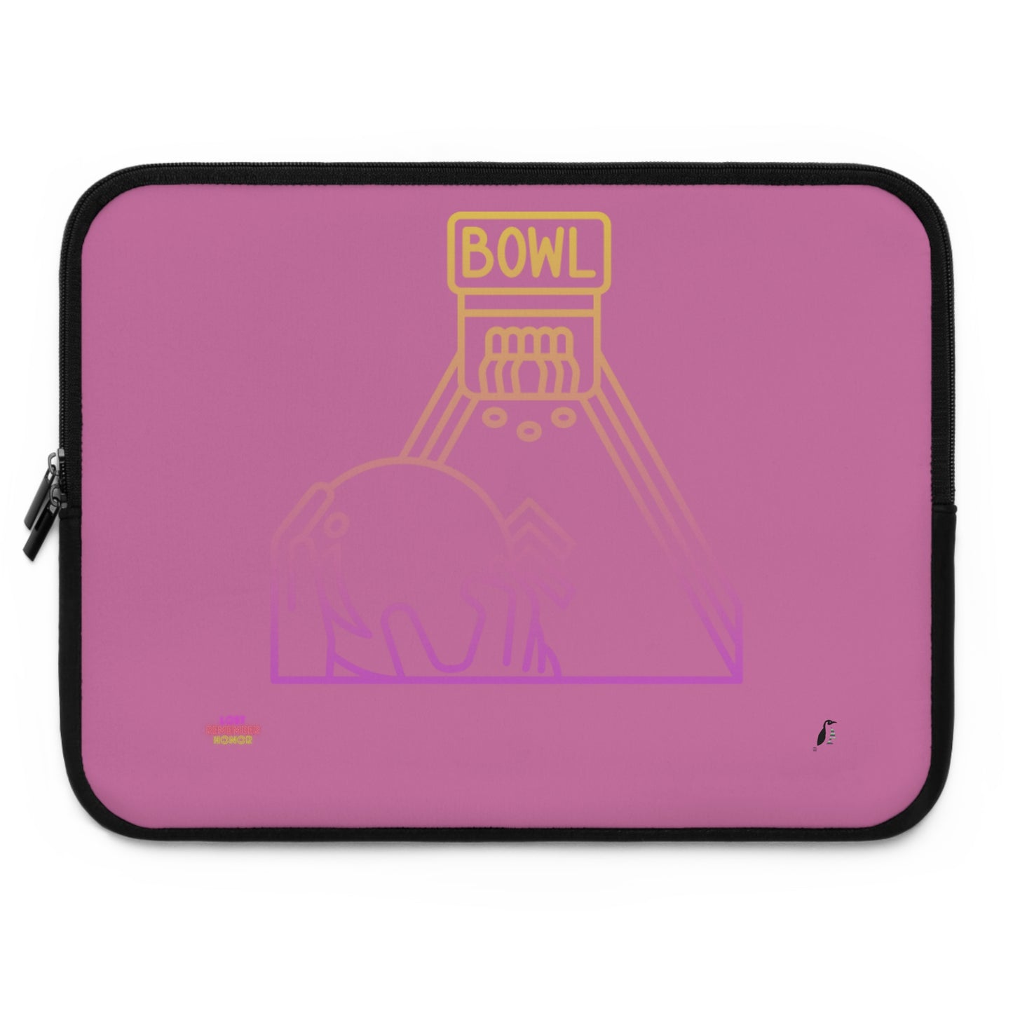 Laptop Sleeve: Bowling Lite Pink