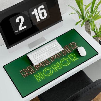 Desk Mats: Lost Remember Honor Dark Green