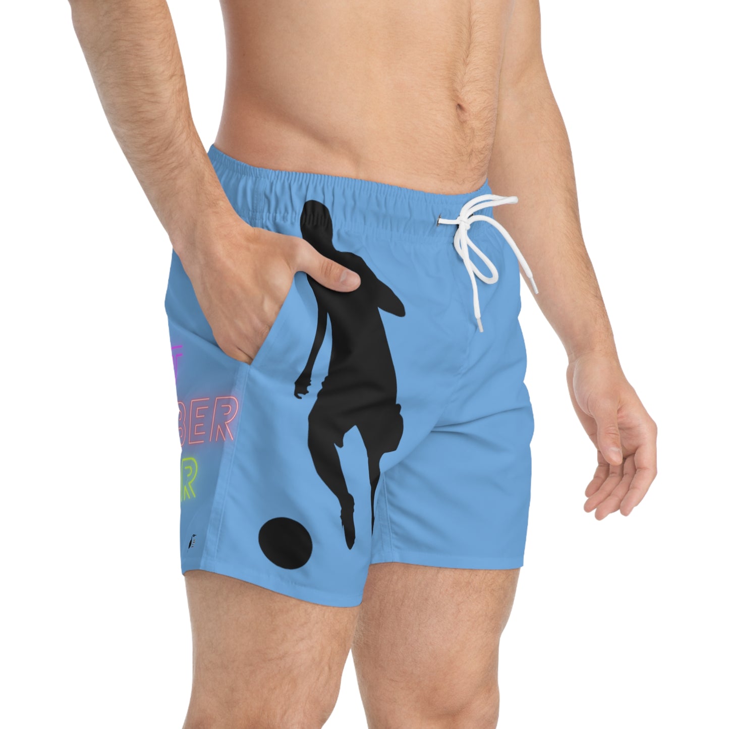 Swim Trunks: Soccer Lite Blue