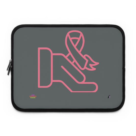 Laptop Sleeve: Fight Cancer Dark Grey