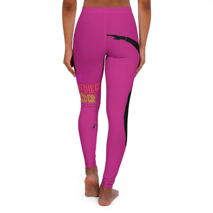 Women's Spandex Leggings: Dance Pink