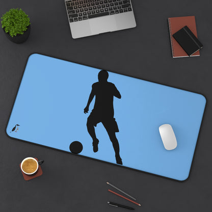 Desk Mat: Soccer Lite Blue