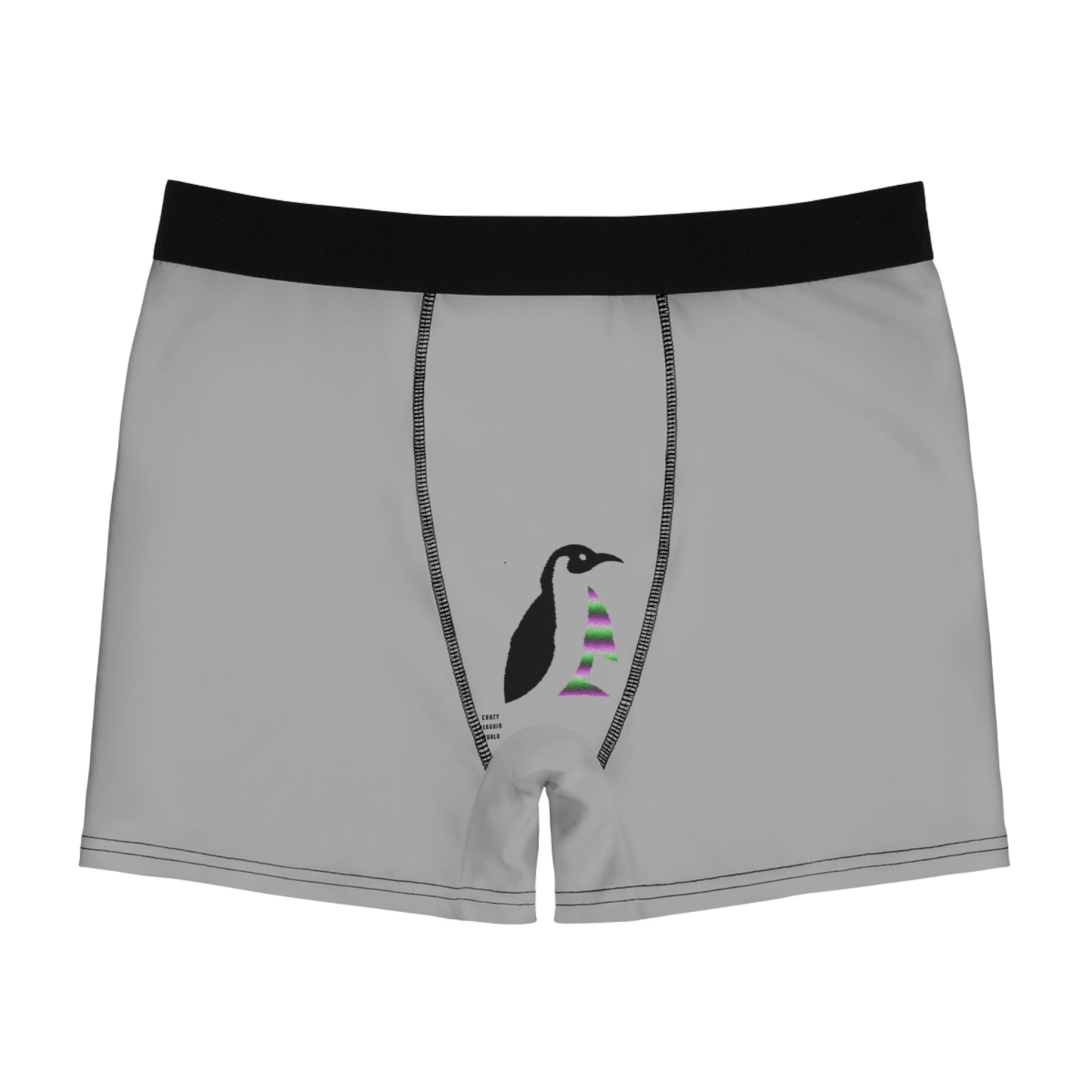 Men's Boxer Briefs: Fishing Lite Grey