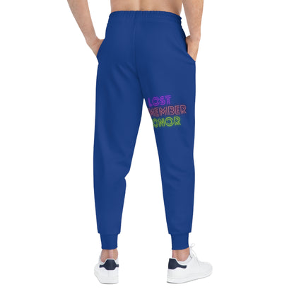 Athletic Joggers: Crazy Penguin World Logo Dark Blue