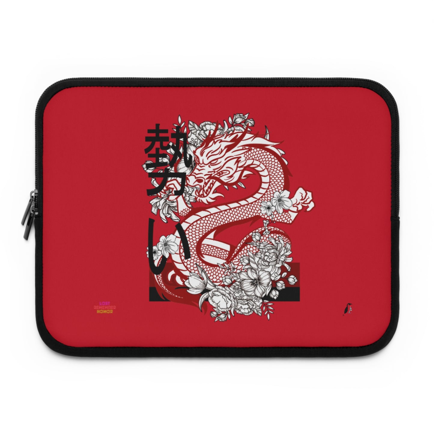 Laptop Sleeve: Dragons Dark Red