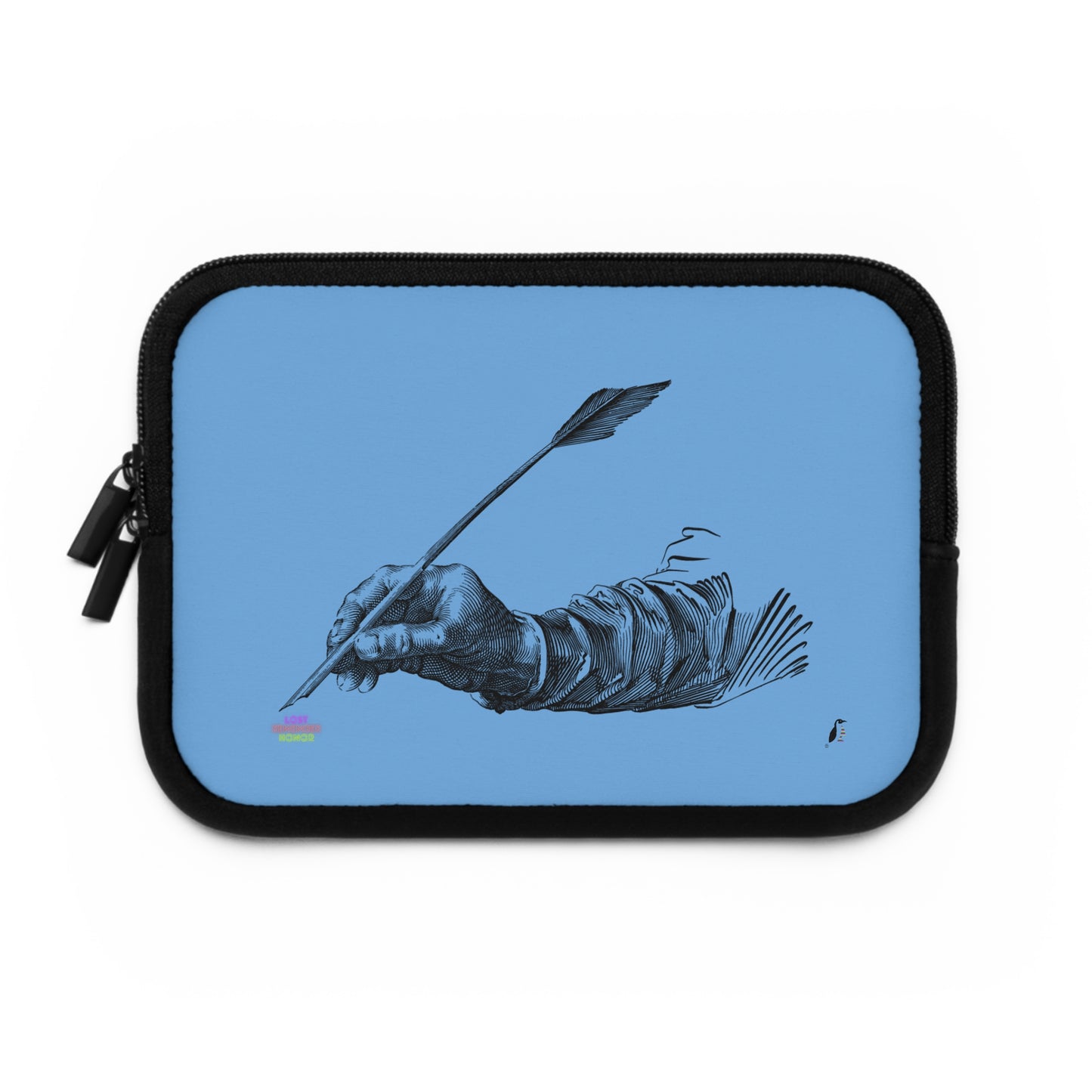 Laptop Sleeve: Writing Lite Blue