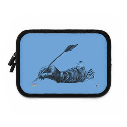 Laptop Sleeve: Writing Lite Blue