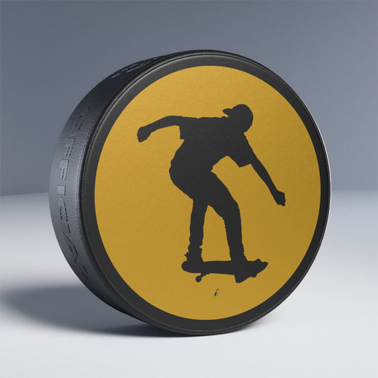 Hockey Puck: Skateboarding Yellow