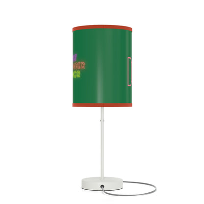 Lamp on a Stand, US|CA plug: Fight Cancer Dark Green