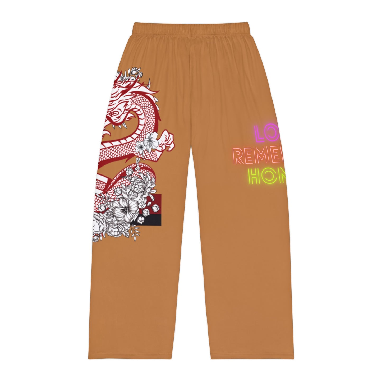 Panlalaking Pajama Pants: Dragons Lite Brown 