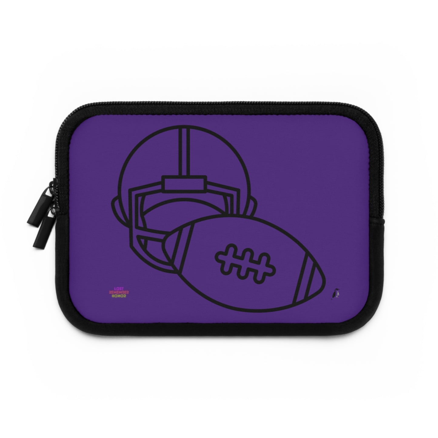 Laptop Sleeve: Football Purple