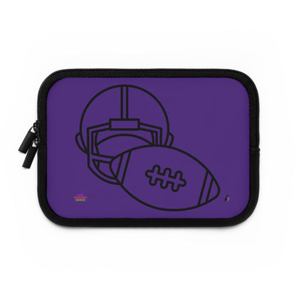 Laptop Sleeve: Football Purple