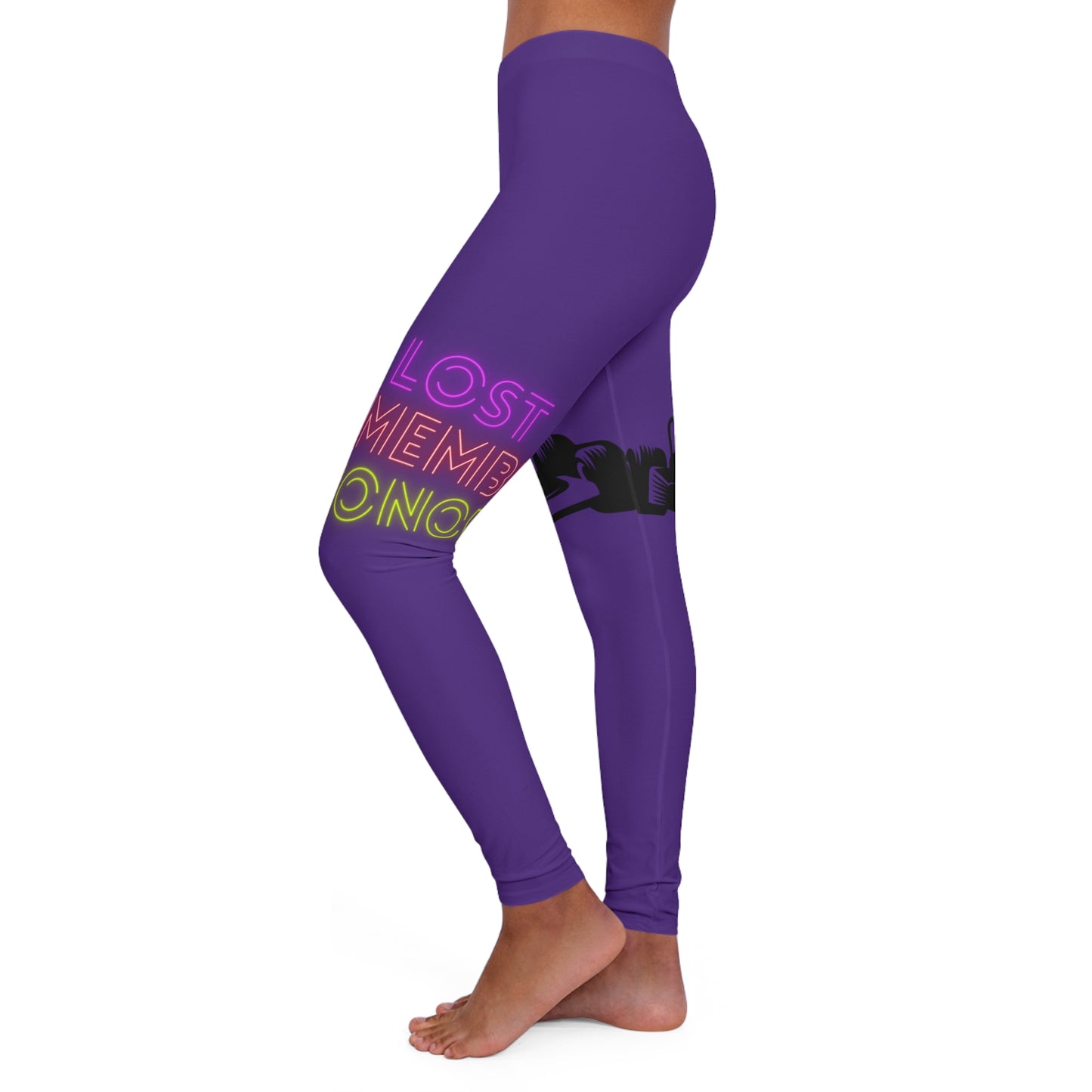 Women's Spandex Leggings: Racing Purple