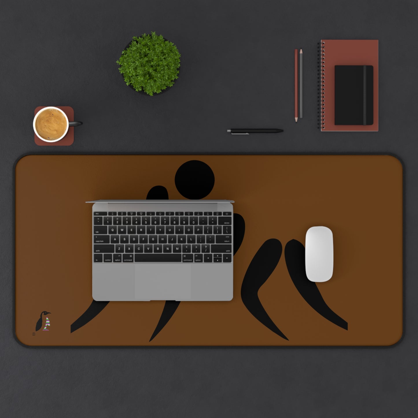 Desk Mat: Wrestling Brown