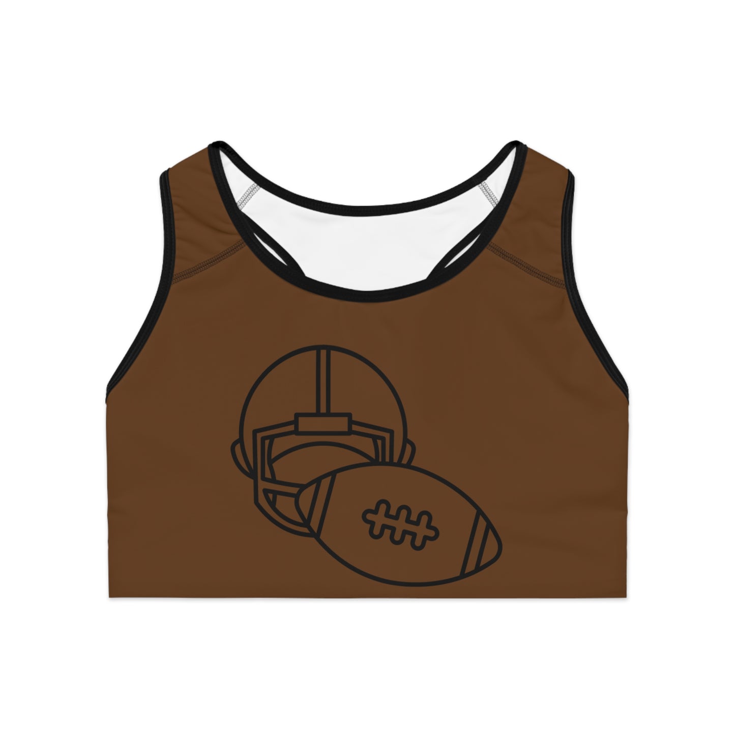 Sports Bra: Football Brown