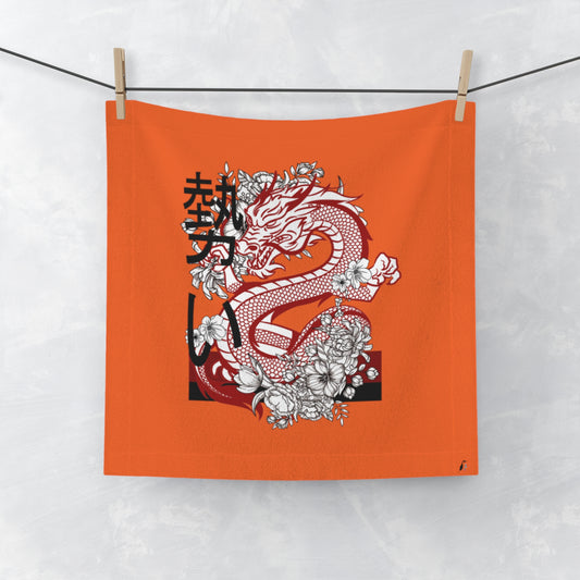 Face Towel: Dragons Orange