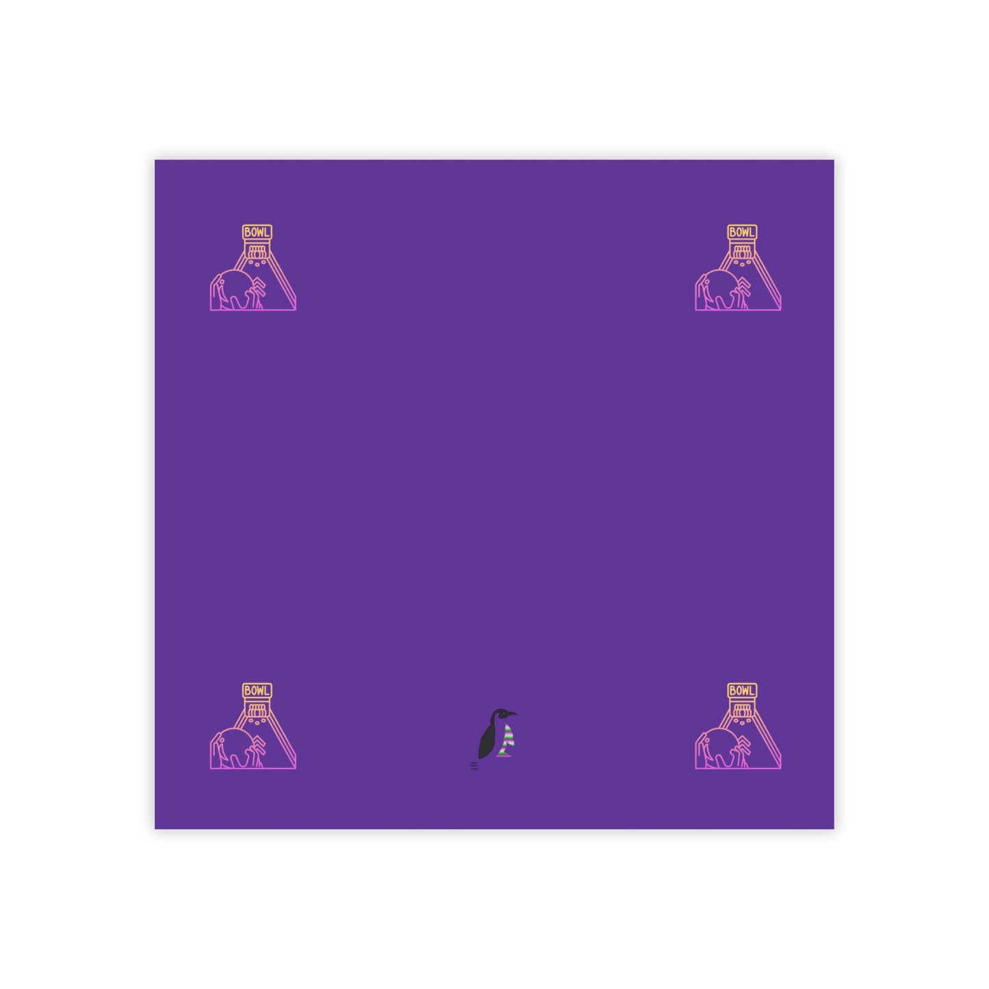 Post-it® Note Pads: Bowling Purple