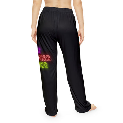 Women's Pajama Pants: Lost Remember Honor Black