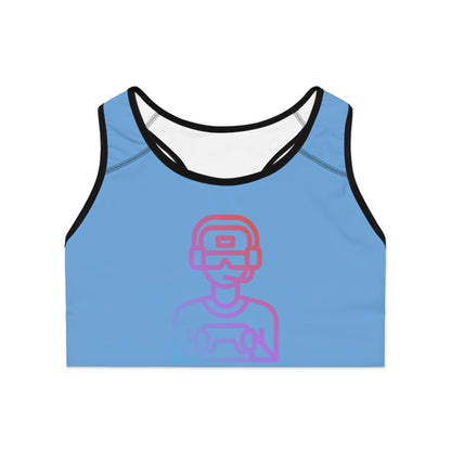 Sports Bra: Gaming Lite Blue