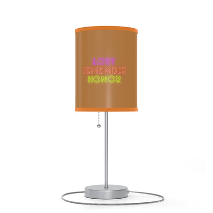 Lamp on a Stand, US|CA plug: Racing Lite Brown 