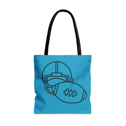 Tote Bag: Football Turquoise