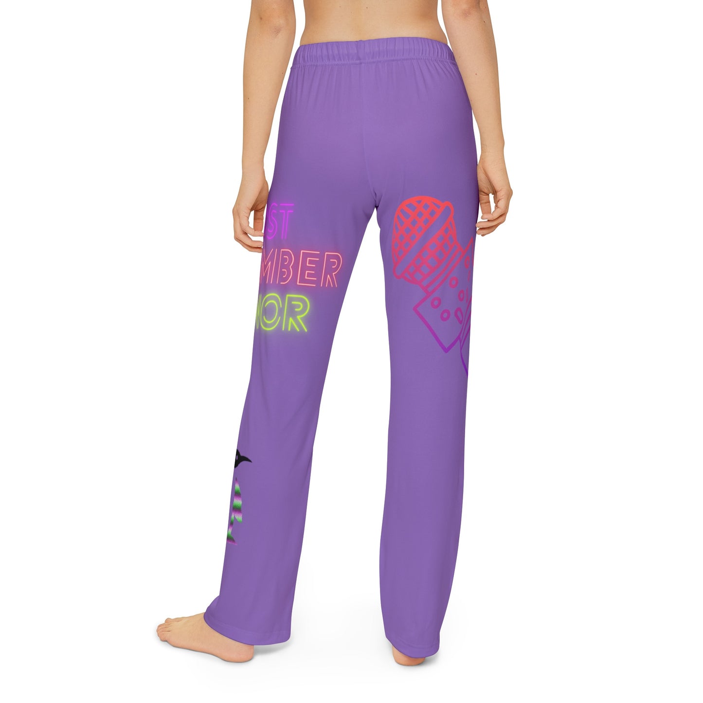 Kids Pajama Pants: Music Lite Purple