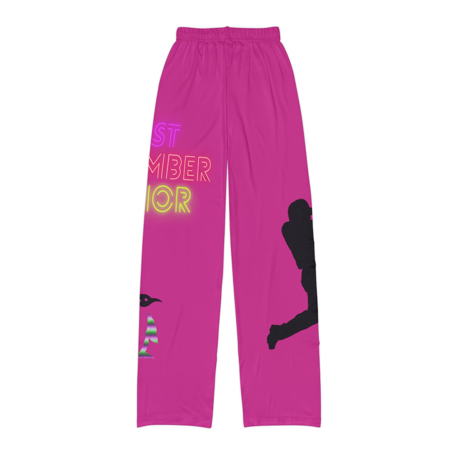 Kids Pajama Pants: Baseball Pink